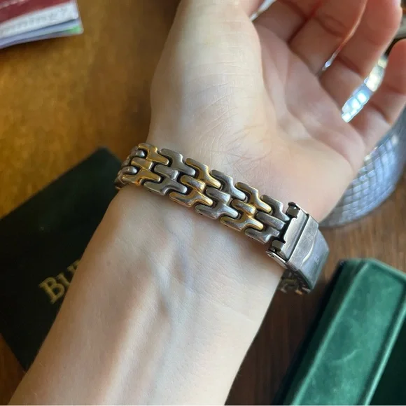 BULOVA Gold Glow in The Dark Numbers & Hands Round Vintage Watch Stainless Steel - Picture 12 of 14